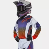 Dětský MX dres Alpinestars Youth Racer Hoen grey/orange/black