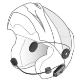 Bluetooth headset pro uzavřené a otevřené přilby Interphone U-COM6R