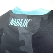 Dámský dres Nabajk Shpindler short sleeve black camo/turquoise