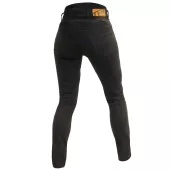 Dámské džíny na moto Trilobite 2461 Parado monolayer AAA slim fit ladies jeans black (Prodloužené)