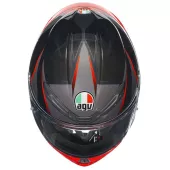 Helma na motorku AGV K6S SLASHCUT BLACK/GREY/RED