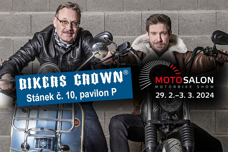 Navštivte stánek Bikers Crown na výstavě Motosalon 2024