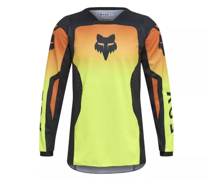 Fox 36328-130 Yth 180 Shield Jersey, Fluorescent Yellow vel. YS