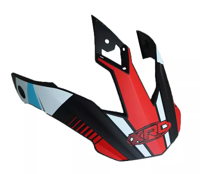 Kšilt XRC 20PE606 peak matt black/red/blue