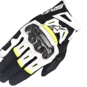 Rukavice na motorku Alpinestars SMX-2 Air carbon black/white/yellow fluo vel. S