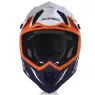 Helma na moto Acerbis X-Track orange/blue