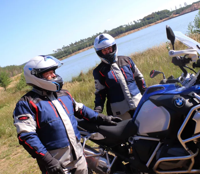 Dámská bunda na moto XRC Winkle 2.0 WTP adventure black/grey/blue/red