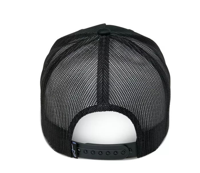 Kšiltovka Alpinestars Ageless Trucker OS black/black