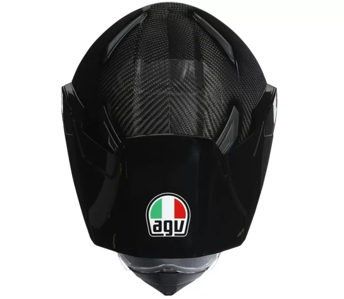 Helma na moto AGV AX9 E2205 SOLID MPLK GLOSSY CARBON vel. 2XL