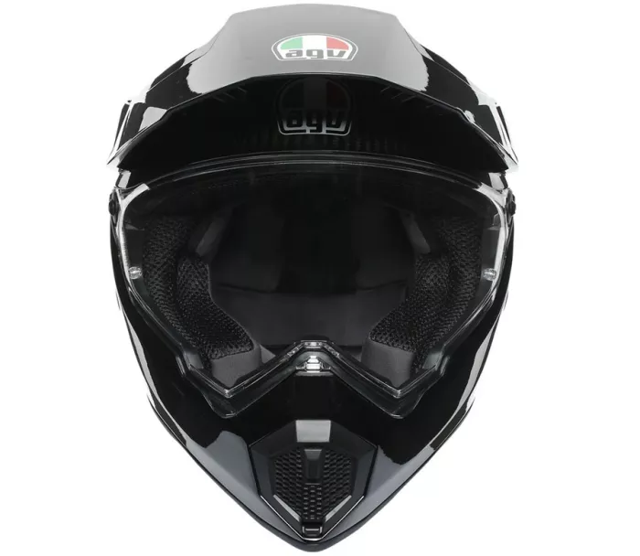 Helma na moto AGV AX9 E2205 SOLID MPLK GLOSSY CARBON vel. 2XL