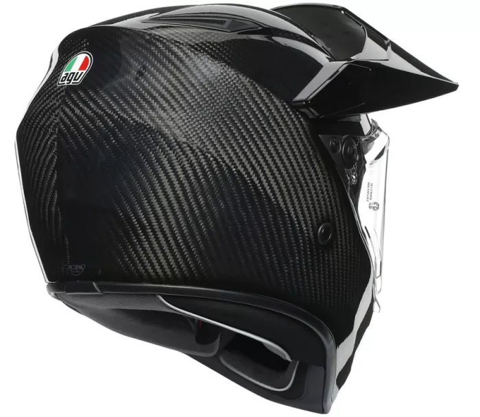 Helma na moto AGV AX9 E2205 SOLID MPLK GLOSSY CARBON vel. 2XL