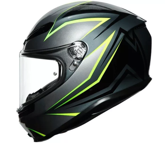 Integrální helma AGV K6 ECE MULTI MPLK FLASH GREY/BLACK/LIME vel. XL