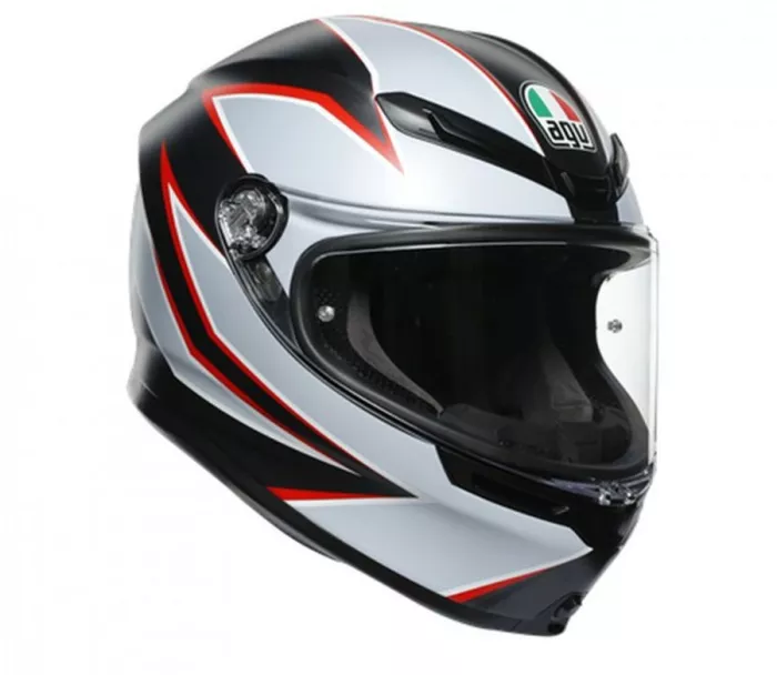 Helma na moto AGV K6 ECE MULTI MPLK FLASH MATT BLACK/GREY/RED