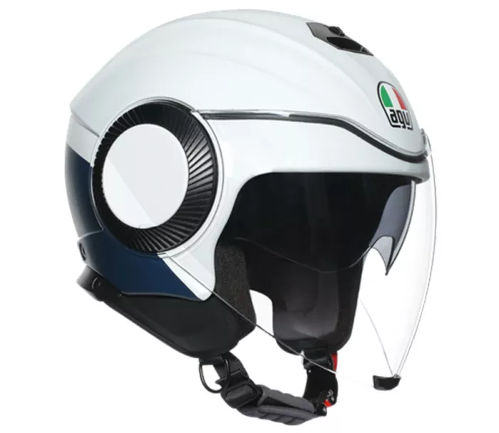 Helma na moto AGV ORBYT E2205 MULTI MATT LIGHT GREY/EBONY/WH vel. XS