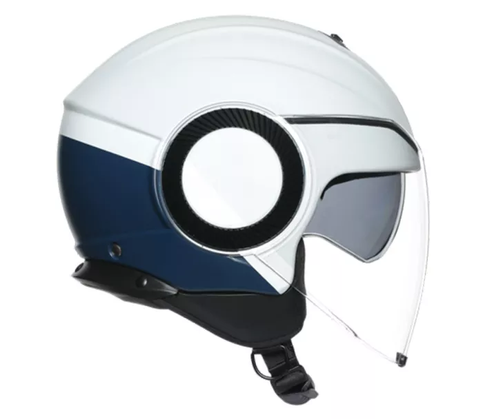 Helma na moto AGV ORBYT E2205 MULTI MATT LIGHT GREY/EBONY/WH vel. XS