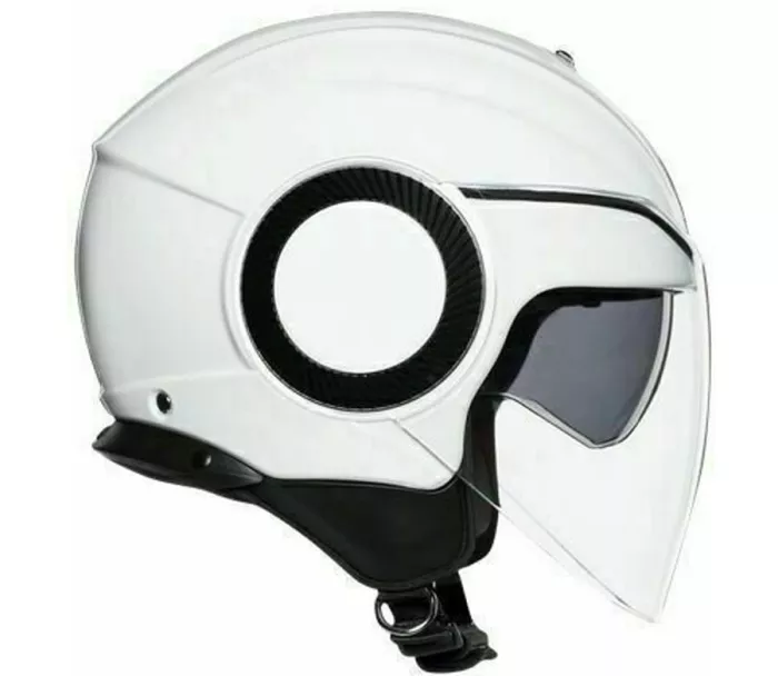 Helma na moto AGV ORBYT E2205 SOLID PEARL WHITE
