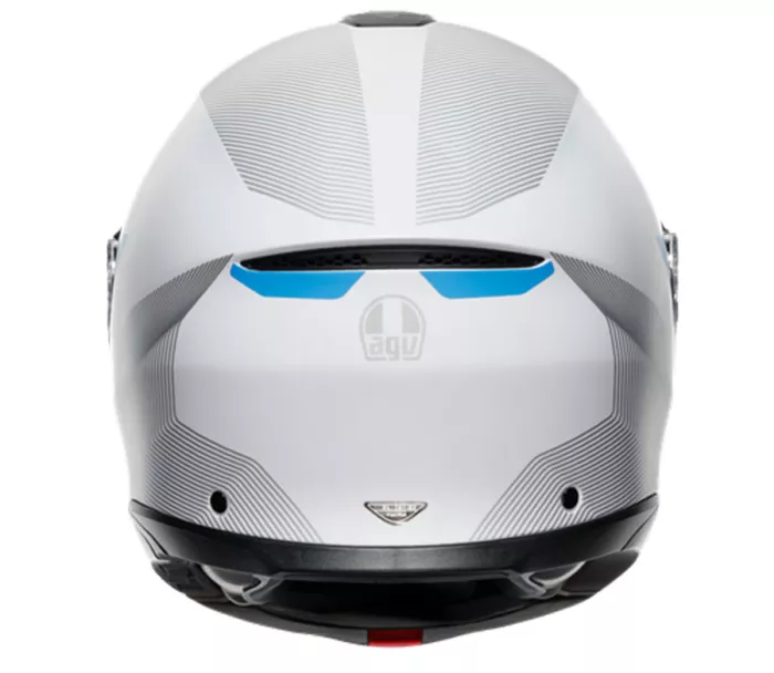 Helma na moto AGV TOURMODULAR MULTI MPLK FREQUENCY LIGHT GREY/BLUE