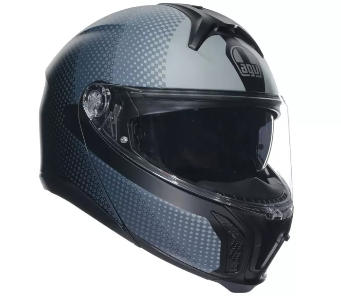 Helma na moto AGV TOURMODULAR MULTI MPLK TEXTOUR MATT BLACK/GREY