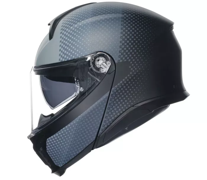 Helma na moto AGV TOURMODULAR MULTI MPLK TEXTOUR MATT BLACK/GREY