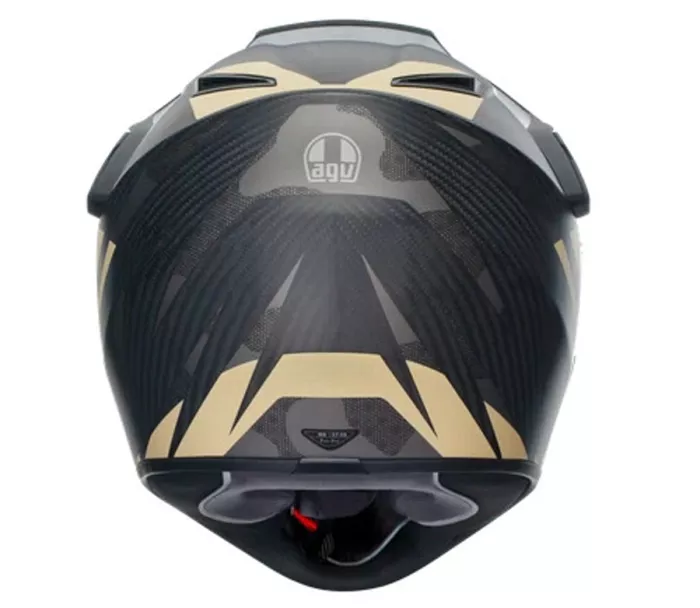 Helma na moto AGV AX9 MPLK E2206 STEPPA MATT CARBON/GREY/SAND