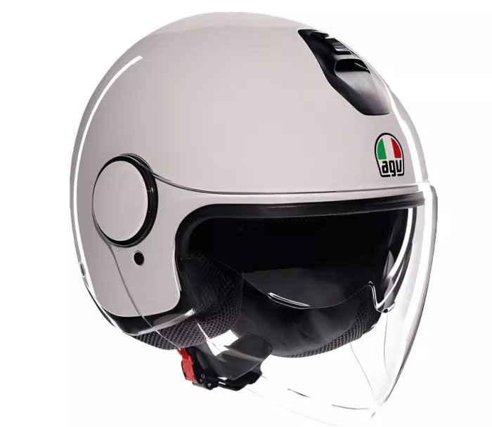 Helma na moto AGV ETERES E2206 MONO MATERIA WHITE