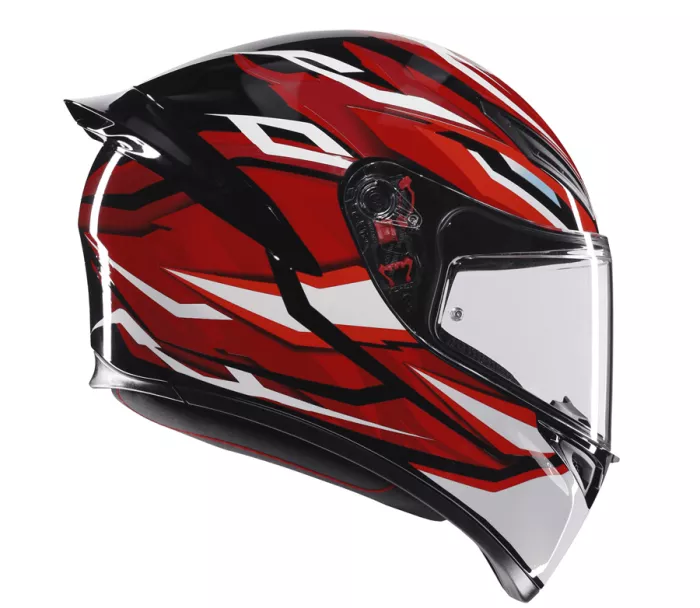 Helma na moto AGV K1 S E2206 LION BLACK/RED/WHITE