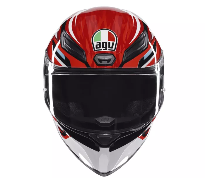 Helma na moto AGV K1 S E2206 LION BLACK/RED/WHITE