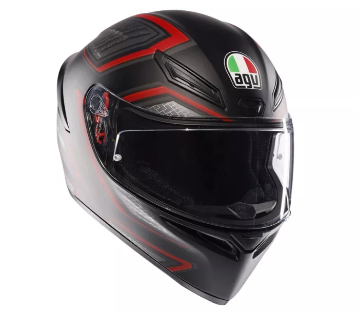 Helma na moto AGV K1 S E2206 SLING MATT BLACK/RED