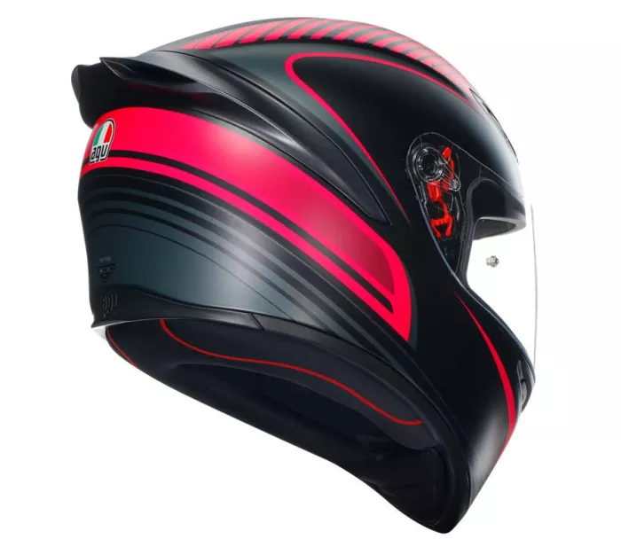 Helma na moto AGV K1 S E2206 WARMUP BLACK/PINK