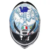 Helma na moto AGV K1 S E2206 MPLK ROSSI WINTER TEST 2017