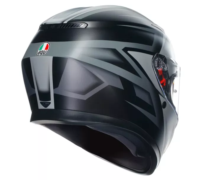 Helma na moto AGV K3 E2206 MPLK COMPOUND MATT BLACK/GREY