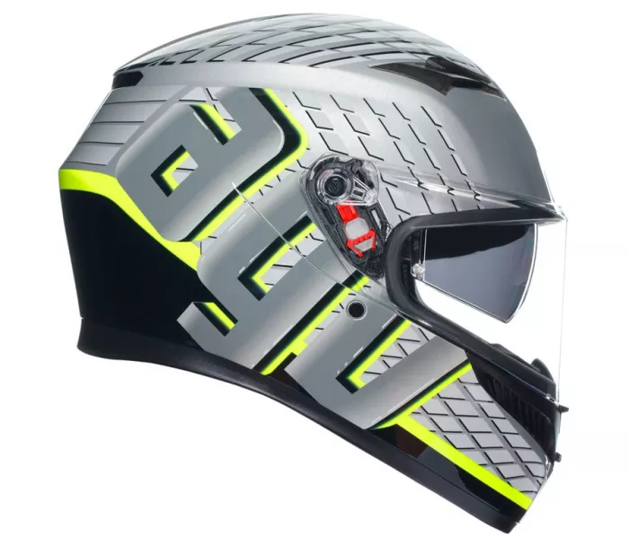 Helma na moto AGV K3 E2206 MPLK FORTIFY GREY/BLACK/YELLOW FLUO