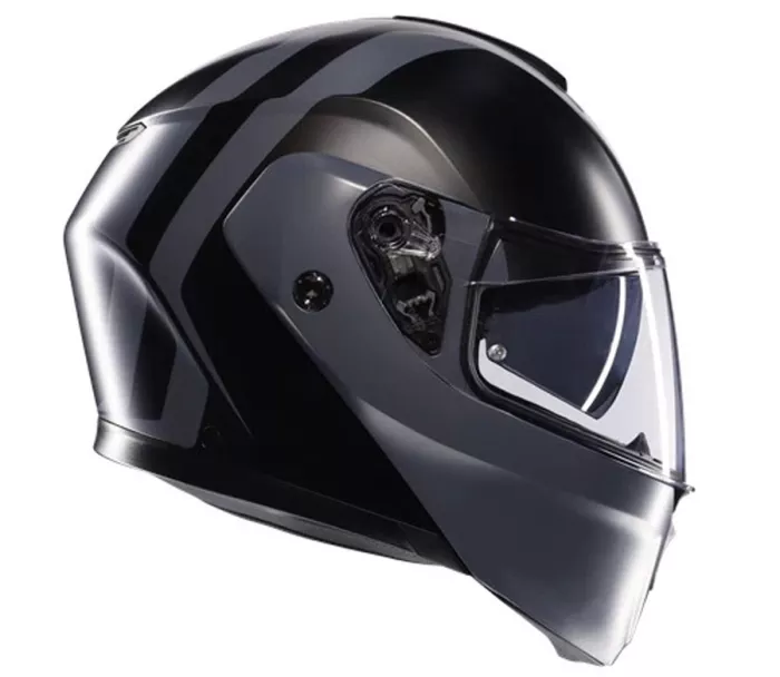 Helma na moto AGV STREETMODULAR E2206 MPLK RESIA MATT BLACK/GREY