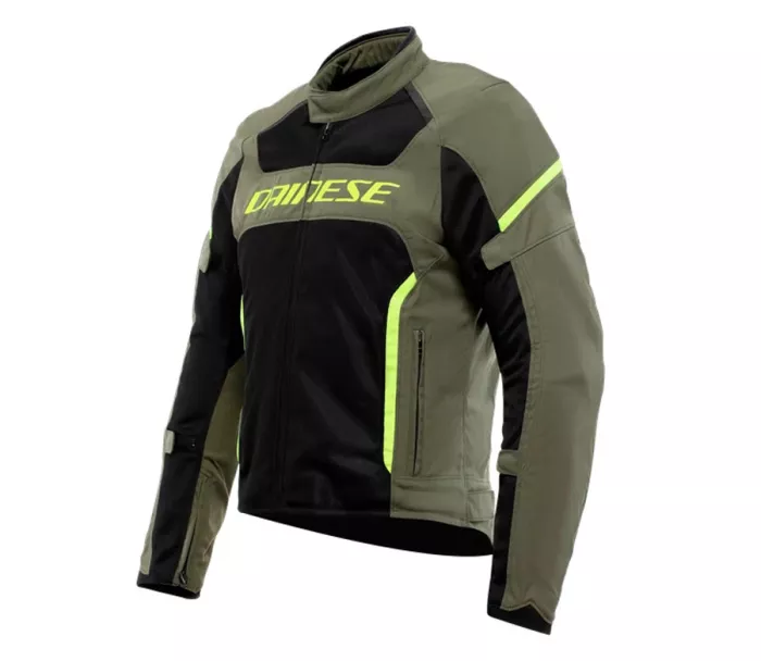 Pánská bunda Dainese AIR FRAME 3 TEX ARMY GREEN/BLACK/FLUO YELLOW