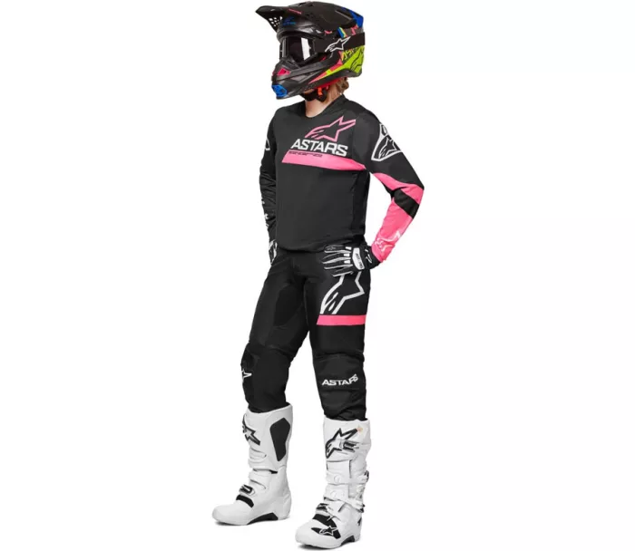 Dámské motokrosové kalhoty Alpinestars Stella Fluid pants black/pink fluo