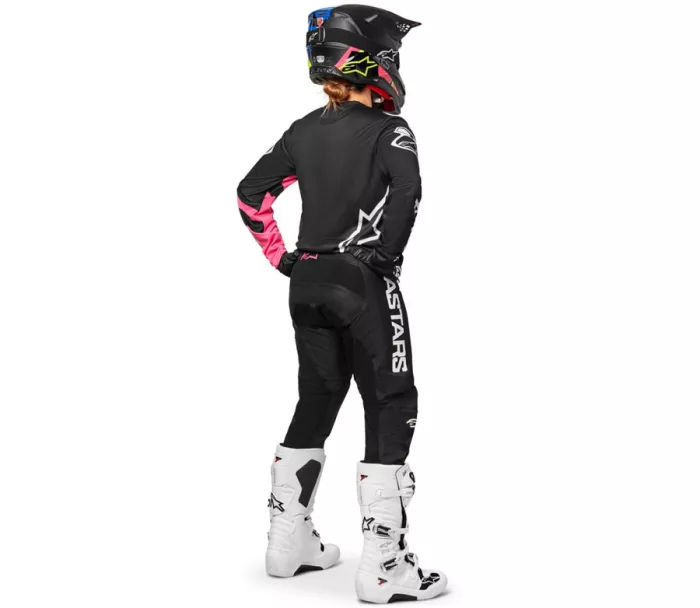 Dámské motokrosové kalhoty Alpinestars Stella Fluid pants black/pink fluo