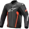 Bunda na motorku Alpinestars Faster V2 black/red fluo