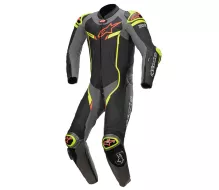 Kombinéza na motorku Alpinestars GP Pro v2 black/metalic gray/fluo Tech Air