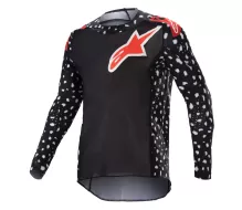Dětský motokrosový dres Alpinestars Youth Racer North black/red vel. M