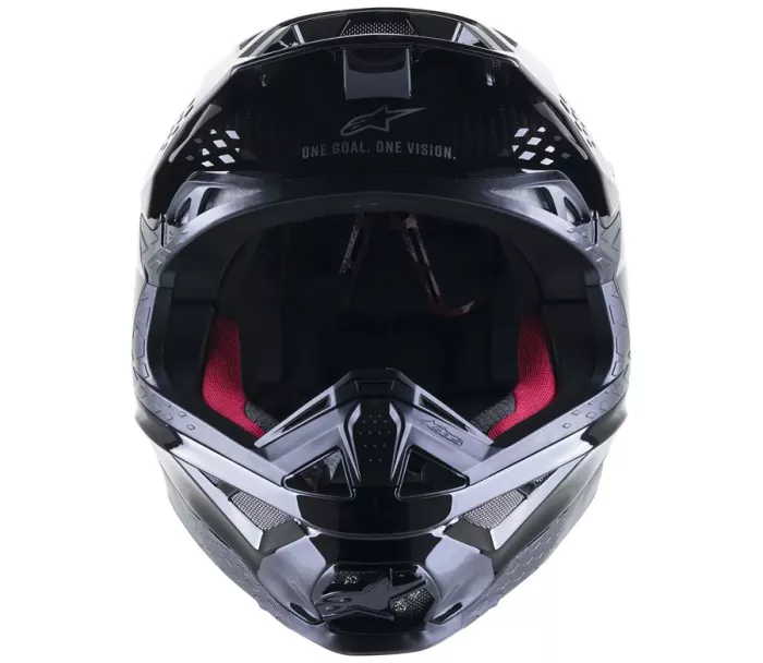 Motokrosová helma Alpinestars S-M10 Supertech Solid black/glossy carbon vel. XL