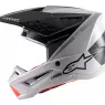 Motokrosová helma Alpinestars S-M5 Rayon 2021 light grey/black/silver