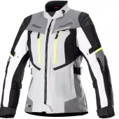 Dámská bunda na moto Alpinestars Stella Bogota Pro Drystar ice grey/dark grey