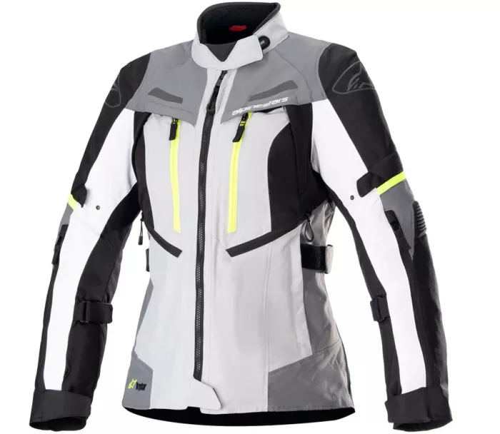 Dámská bunda na moto Alpinestars Stella Bogota Pro Drystar ice grey/dark grey