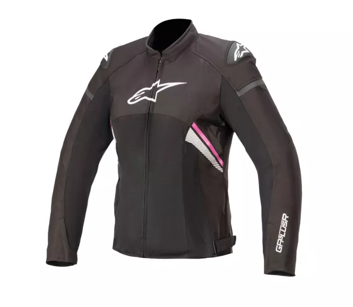 Dámská bunda na moto Alpinestars Stella T-GP plus R v3 Air black/white/fuchsia