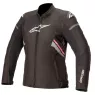 Dámská bunda na moto Alpinestars Stella T-GP plus R v3 black/white/fuchsia
