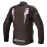 Dámská bunda na moto Alpinestars Stella T-GP plus R v3 black/white/fuchsia