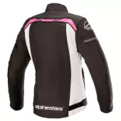 Dámská bunda na moto Alpinestars Stella T-SPS waterproof black/white/fuchsia