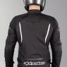 Bunda na motorku Alpinestars T-Jaws v3 black/white textilní