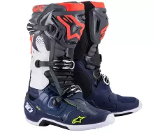 Motokrosové boty Alpinestars Tech 10 gray/blue/red 2021