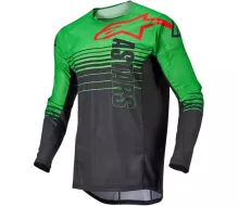 Motokrosový dres Alpinestars Techstar Phantom anthracite/green dres vel. S